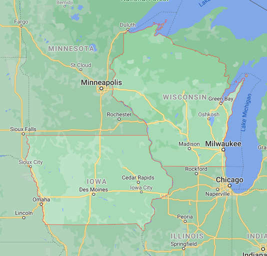 Map-WIIA Serving Wisconsin and Iowa